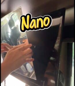 Nano Tape with Mirror on the TV surface