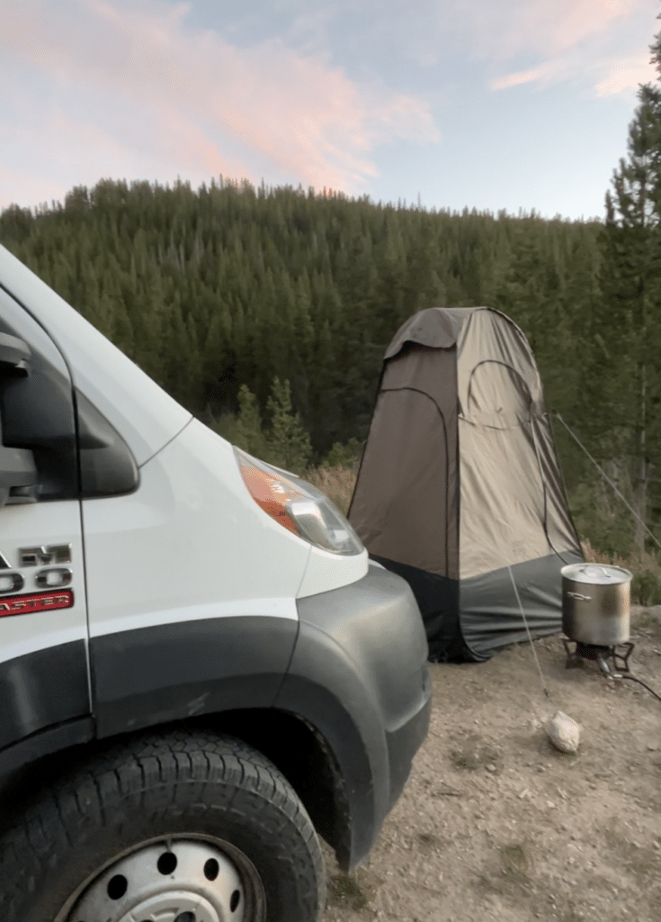 Outdoor Van Shower
