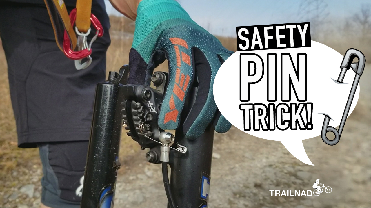 Mountain Bike Repair Hack with a Safety Pin