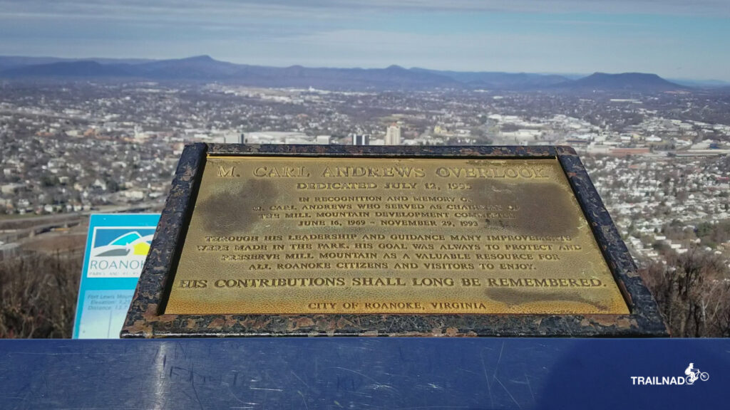 View from the top of Mill Mountain