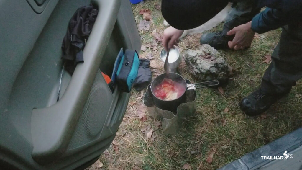 Car Camping Dinner