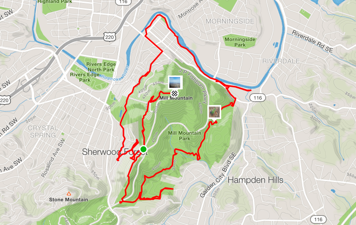 Mill Mountain Ride on Strava