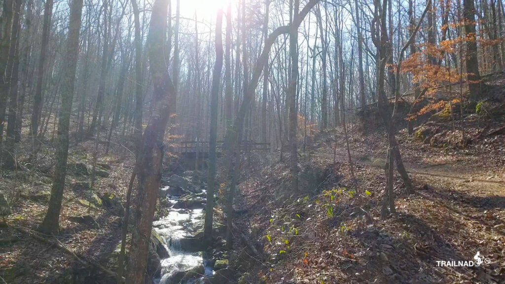 Waterfall on the red trail