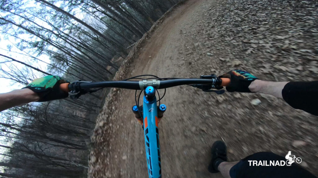 A berm on Van Michael Trail