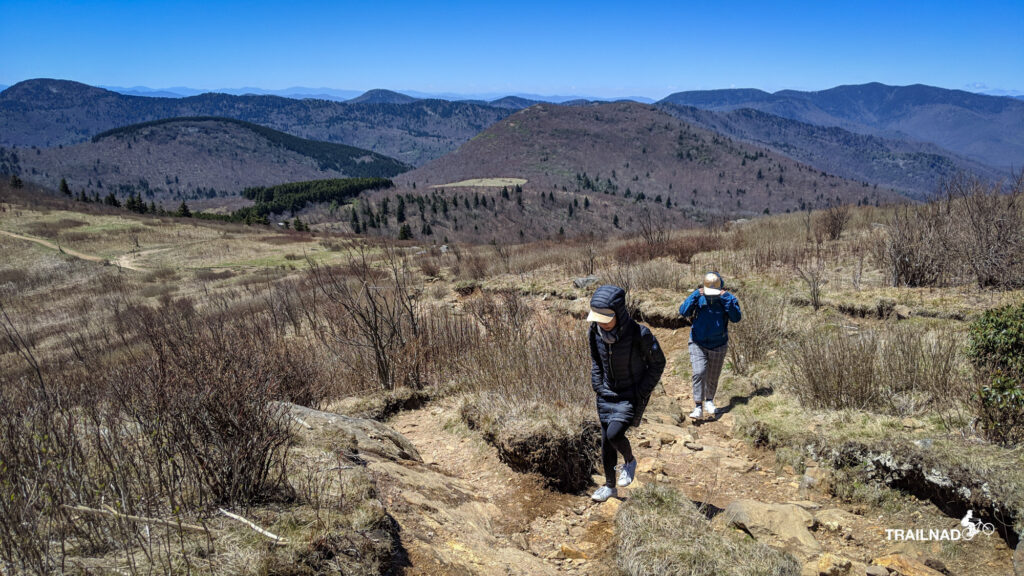 Bee and Jimmie on Art Loeb trail