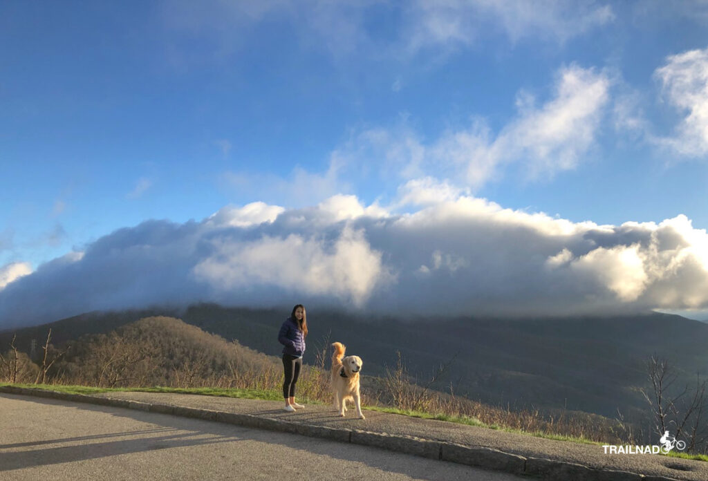 Nan and Tsali on Pounding Mill Overlook