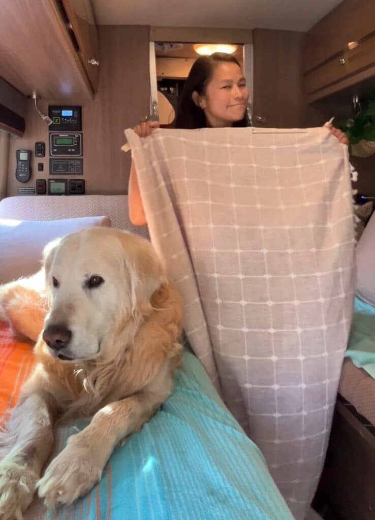 Curtain used for bathroom entry
