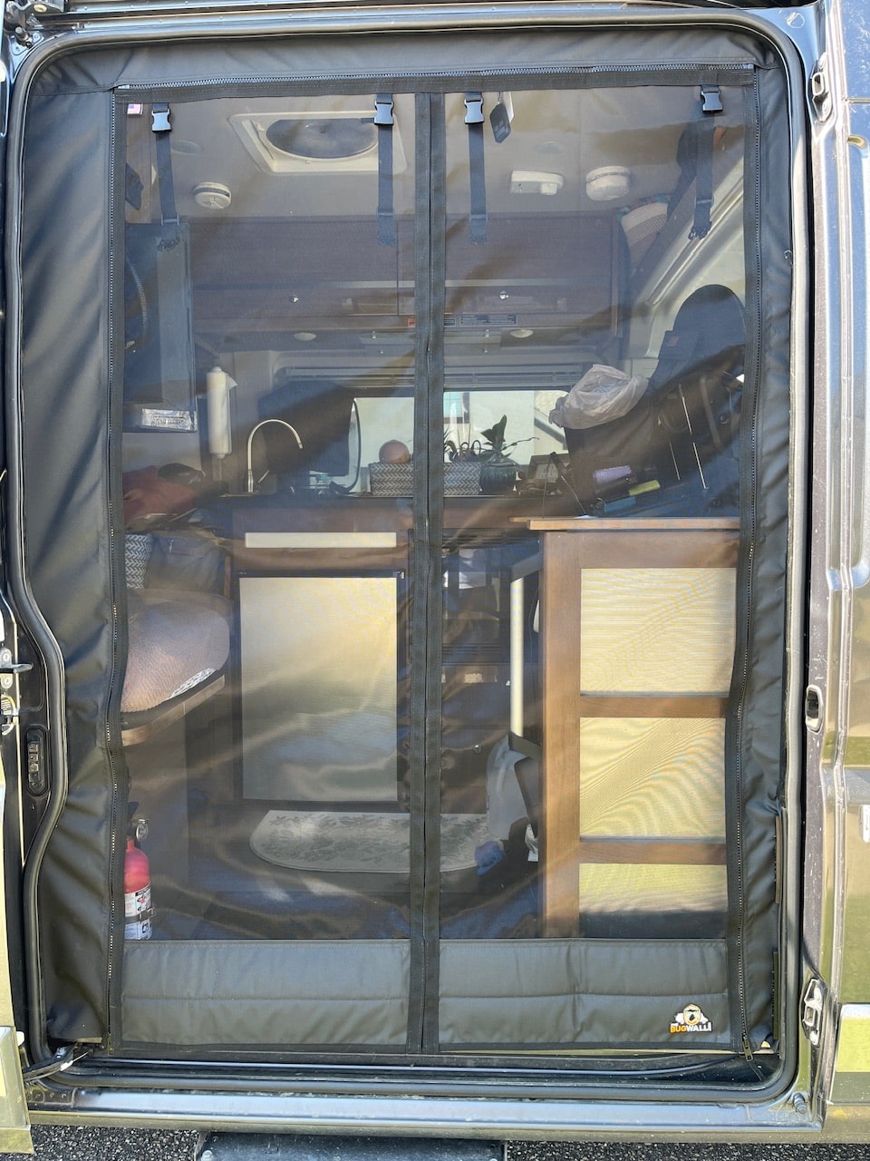 Winnebago Travato Ram Promaster Insect Bug Screen from The Bug Wall.