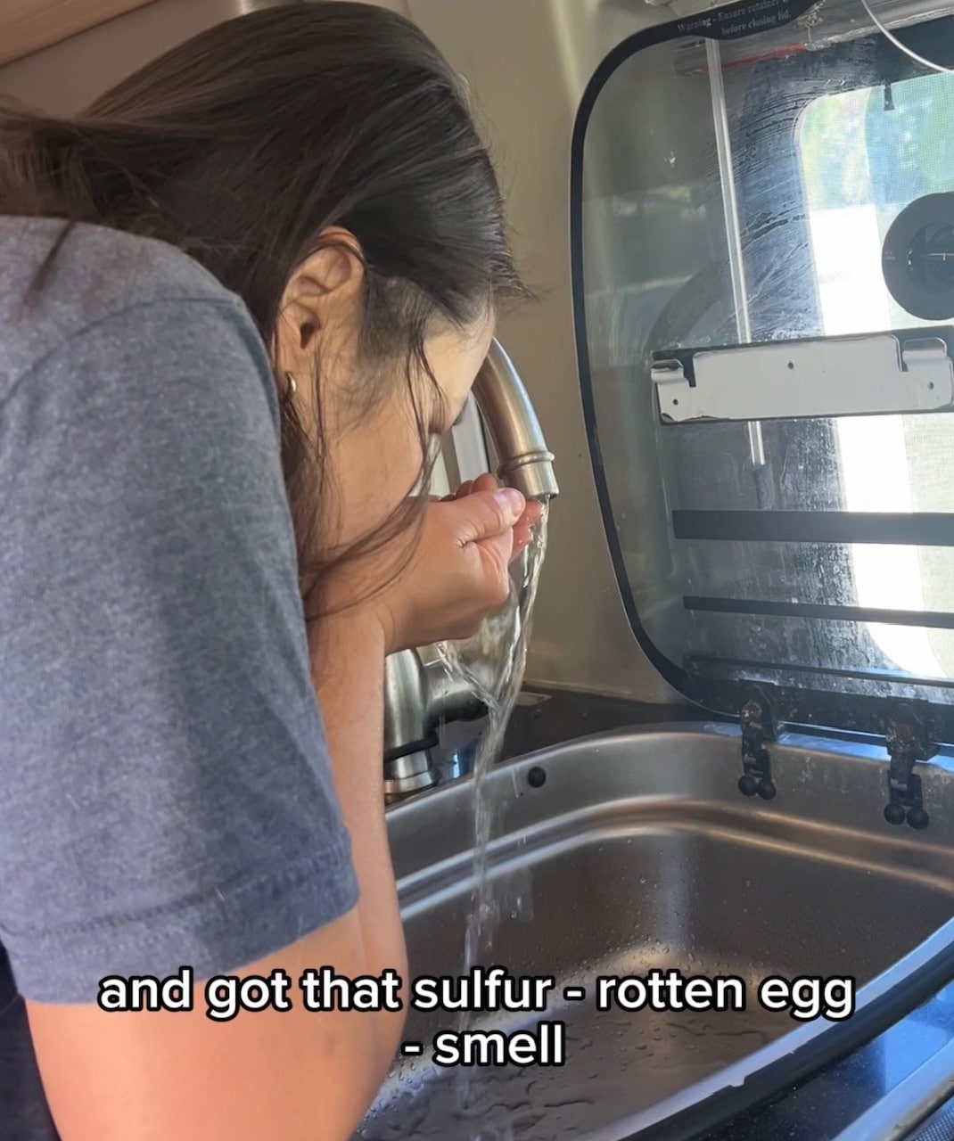 Sulfur / rotten egg smell from hot water