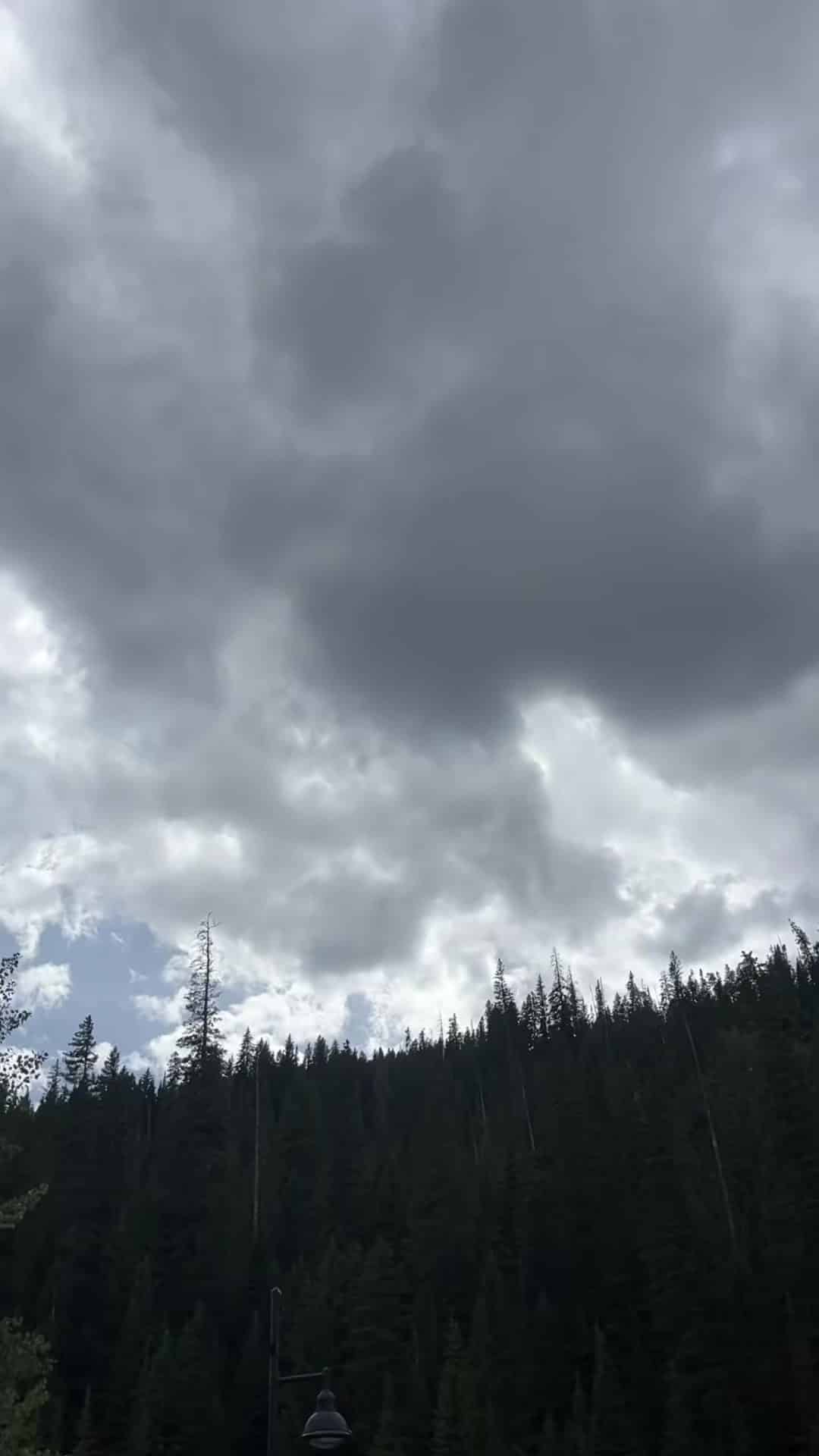 Overcast grey sky on a cloudy day, when my van's solar barely charges.